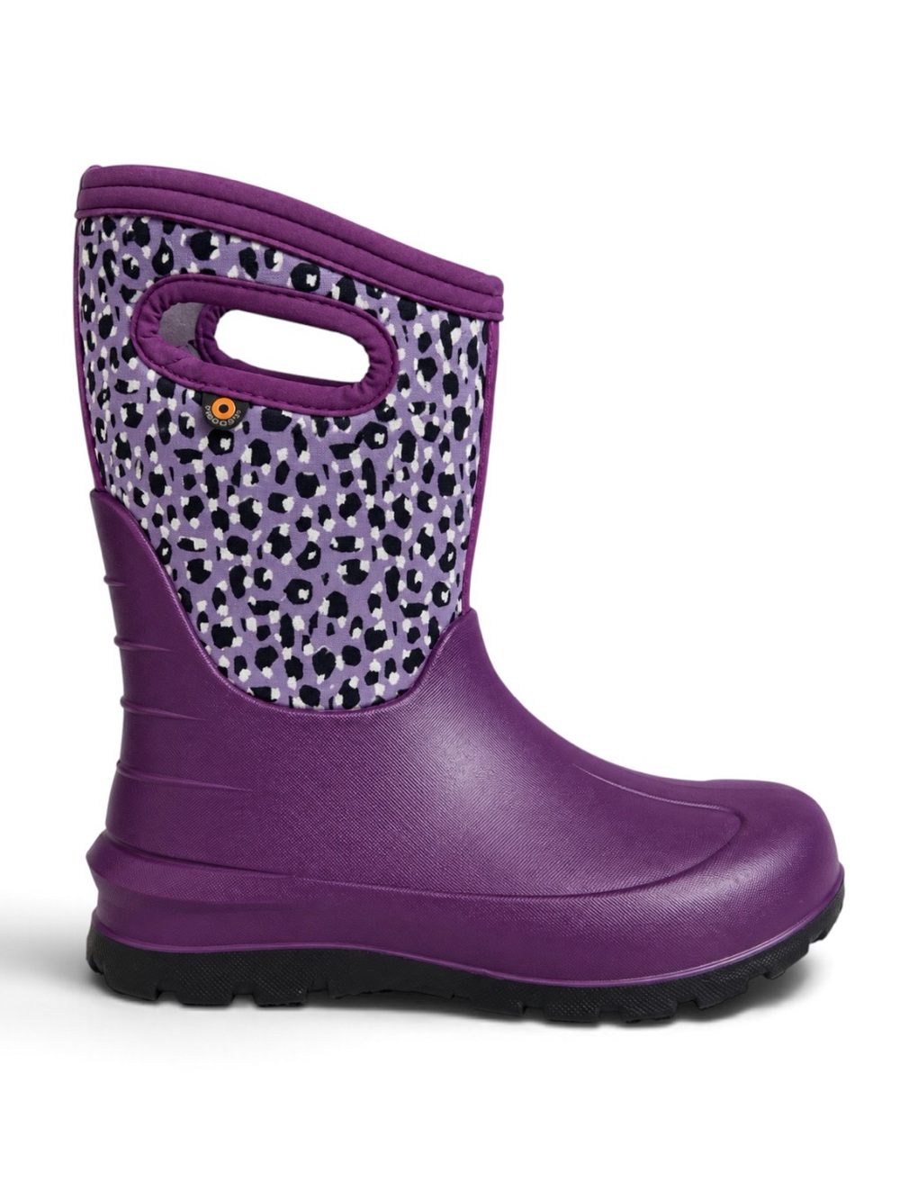 BOGS Kids Neo-Classic Joyful Jungle Waterproof Winter Boots Purple Girls 13
